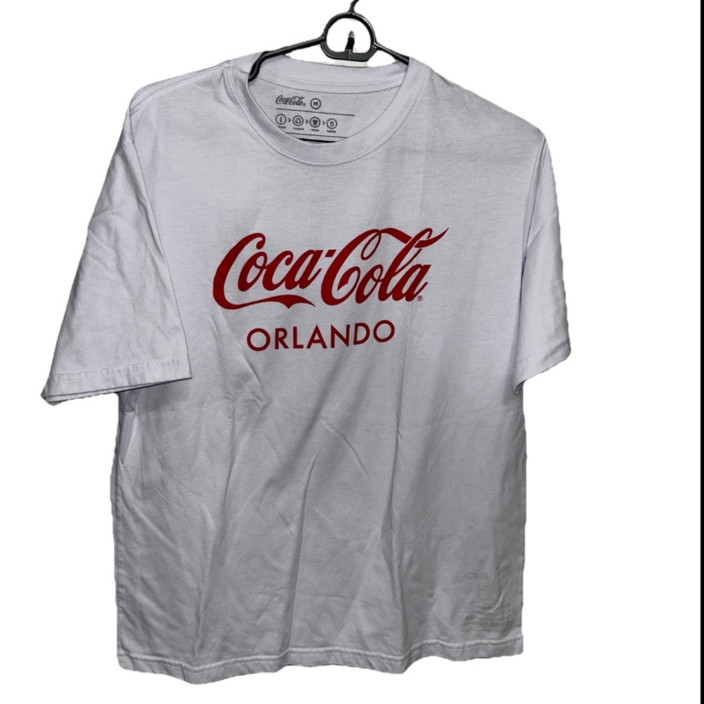 Coca Cola Orlando Red and White Tee